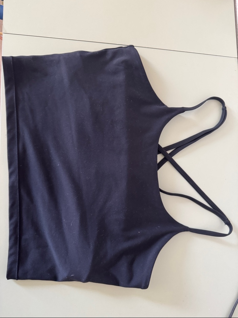 Blogilates Black Double-Strap Crop Sports Bralette